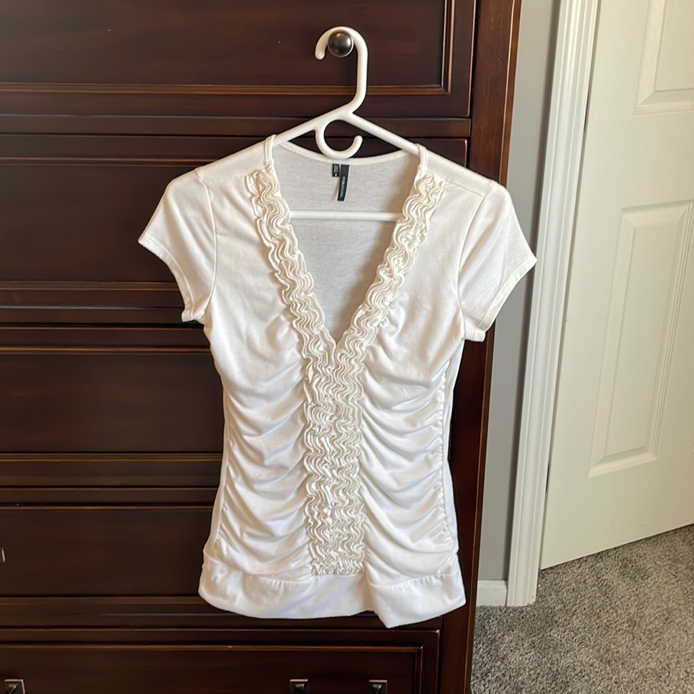 Short sleeve dress shirt.